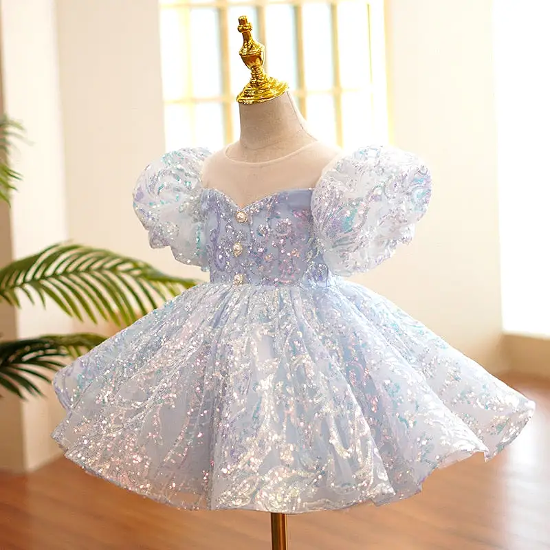 Kids Birthday Sequin Dress