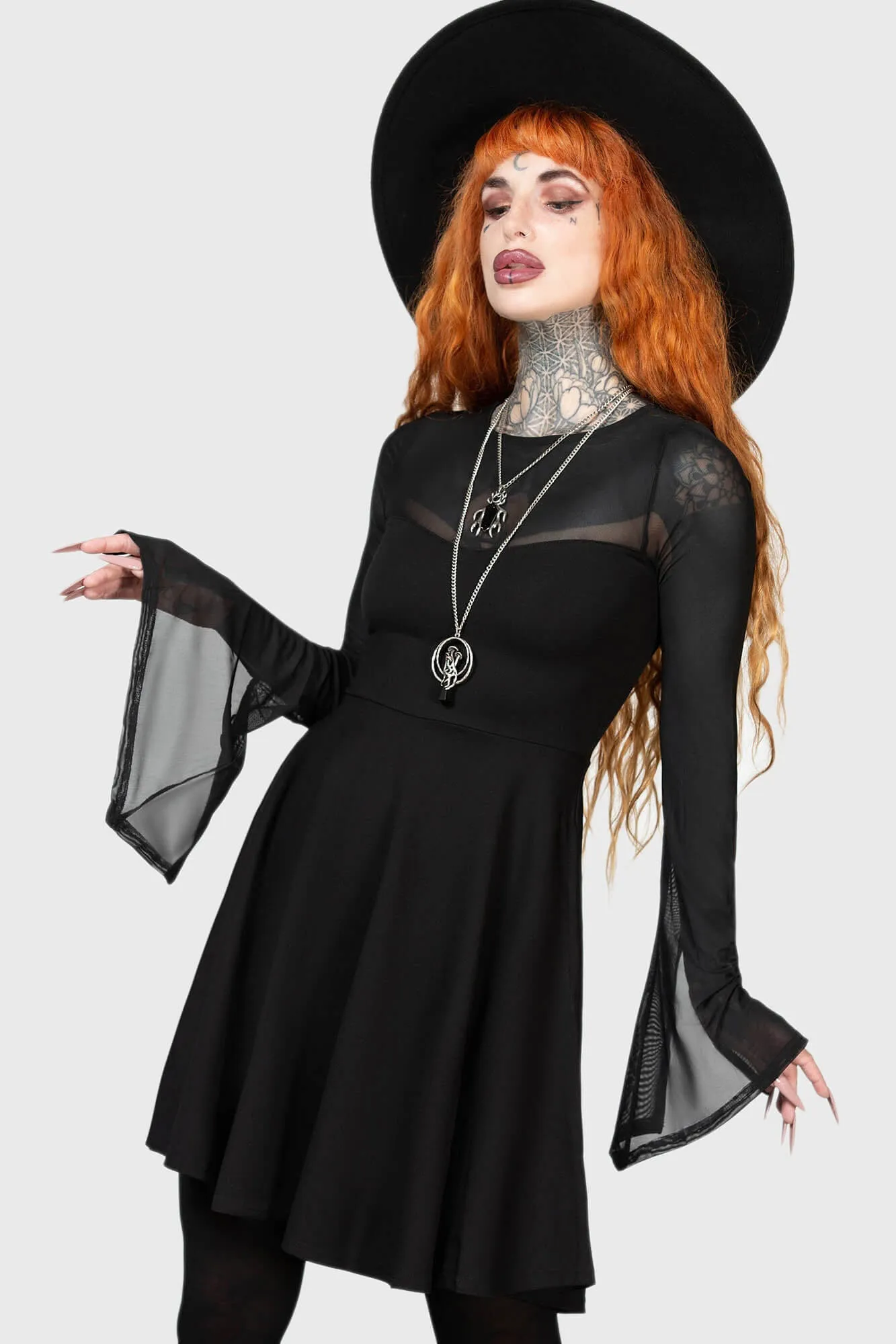 Killstar Struck By Night Dress Black