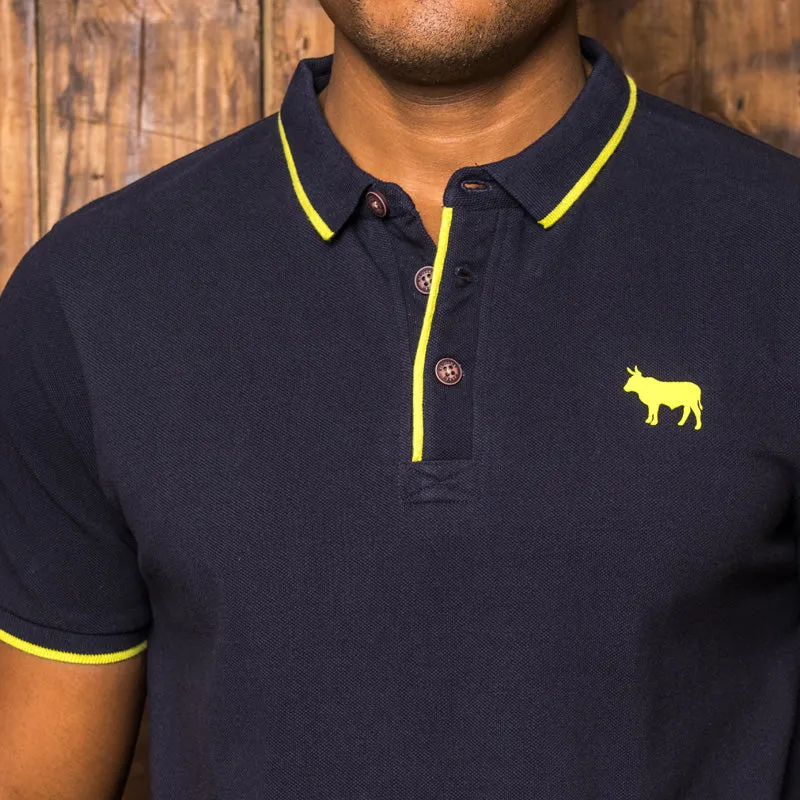 Kingsley Luxe Tipped PK Polo Midnight