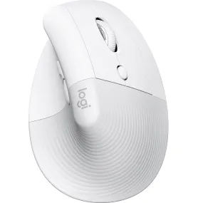 Logitech Lift For Mac Vertical Ergonomic Mouse Bluetooth/Logi Bolt Ergo Wireless Pale Grey White