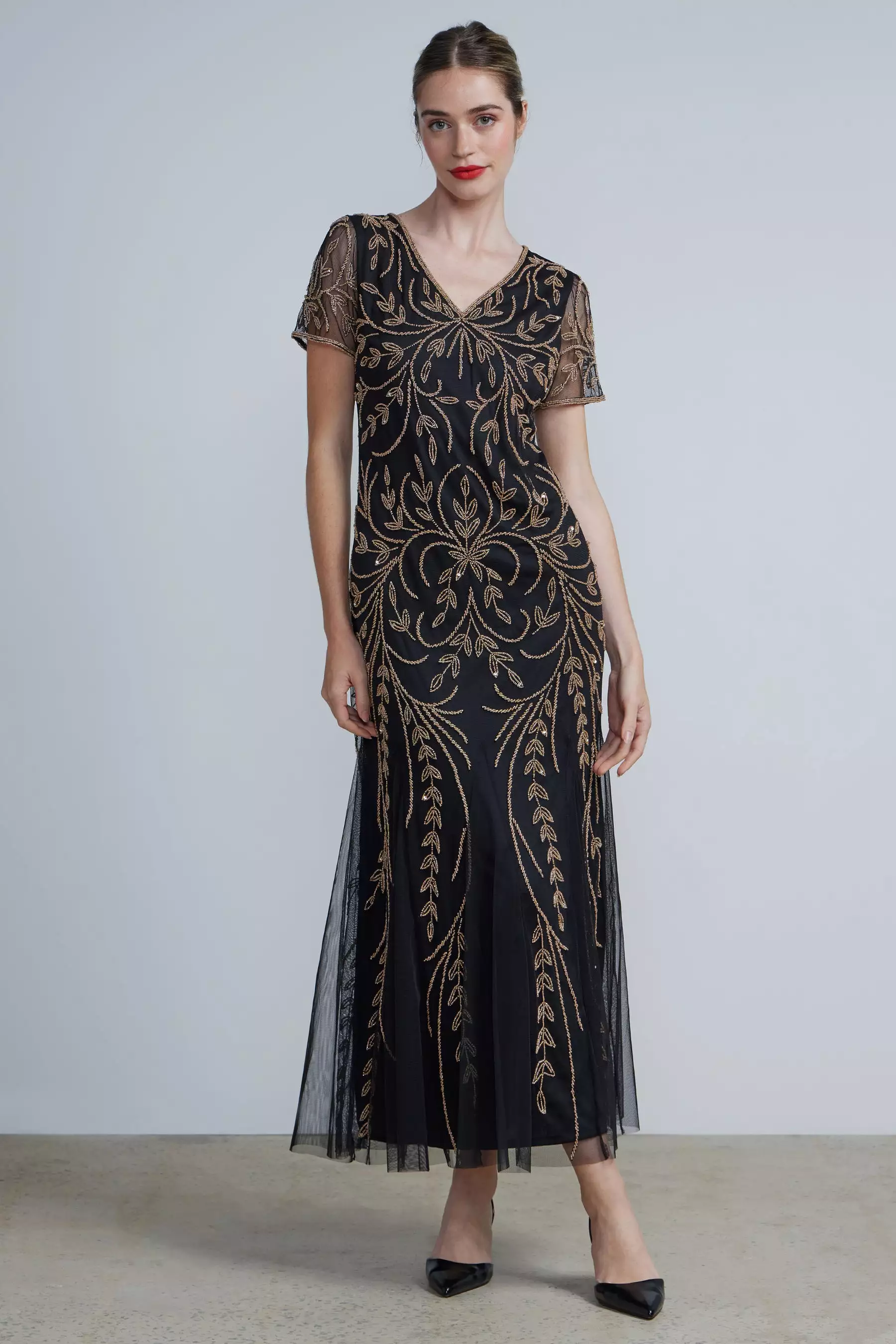 Long Beaded Dress