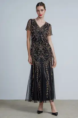 Long Beaded Dress