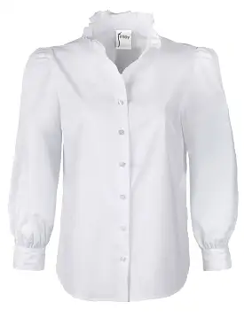 Long Sleeve Mystie Shirt Solid Silky Poplin