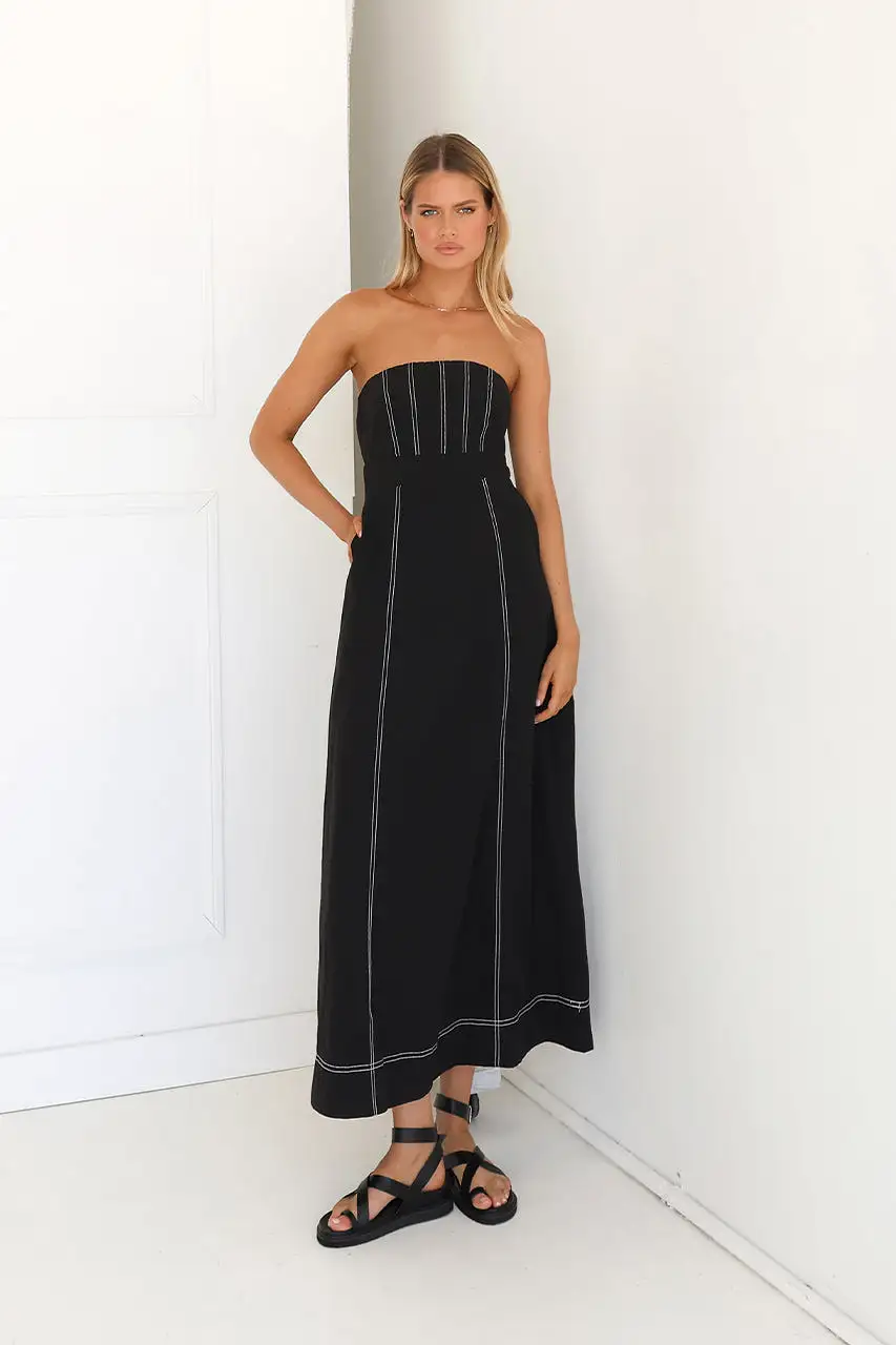 Louise Maxi Dress | Black