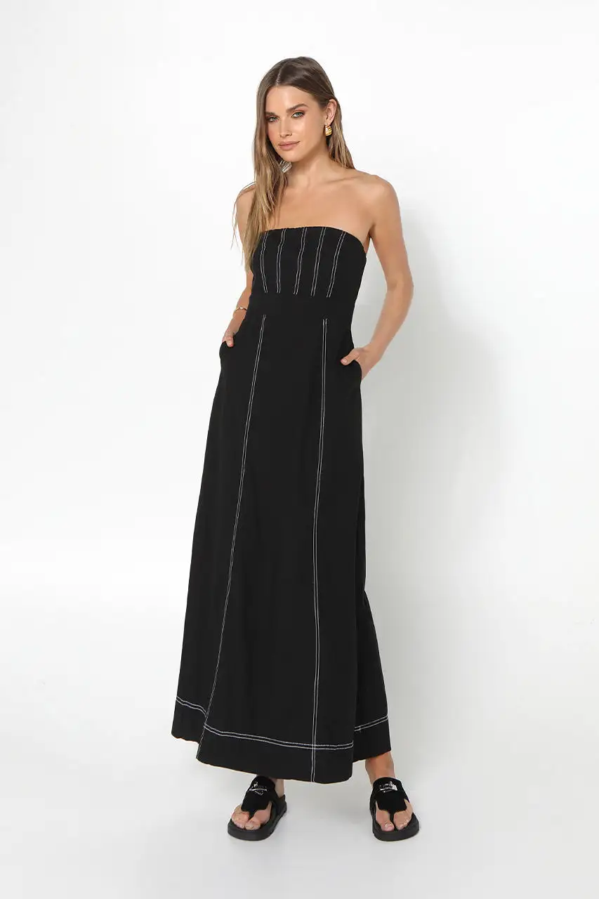 Louise Maxi Dress | Black