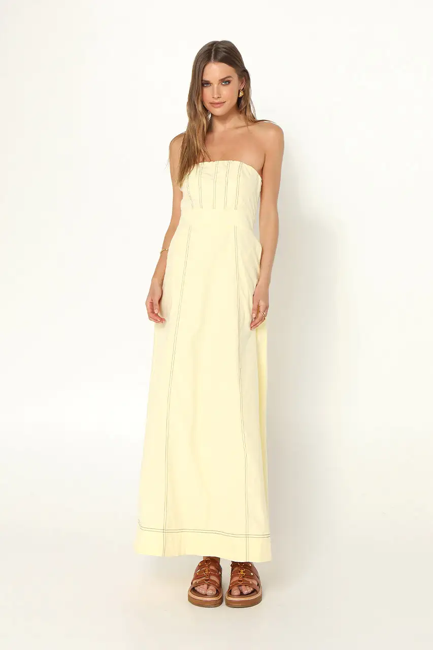 Louise Maxi Dress | Lemon