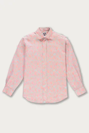 Love Brand & Co - Men's Abaco Linen Shirt - Crazy Coral