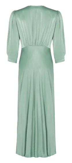 Madison Satin Sage Dress