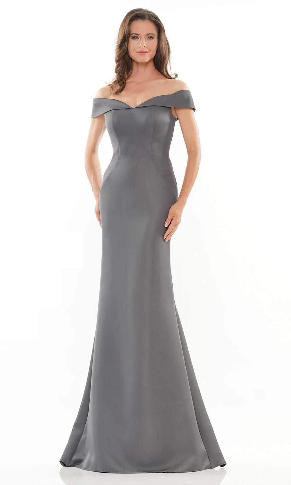 Marsoni by Colors - MV1153 Off-Shoulder Mermaid Evening Gown