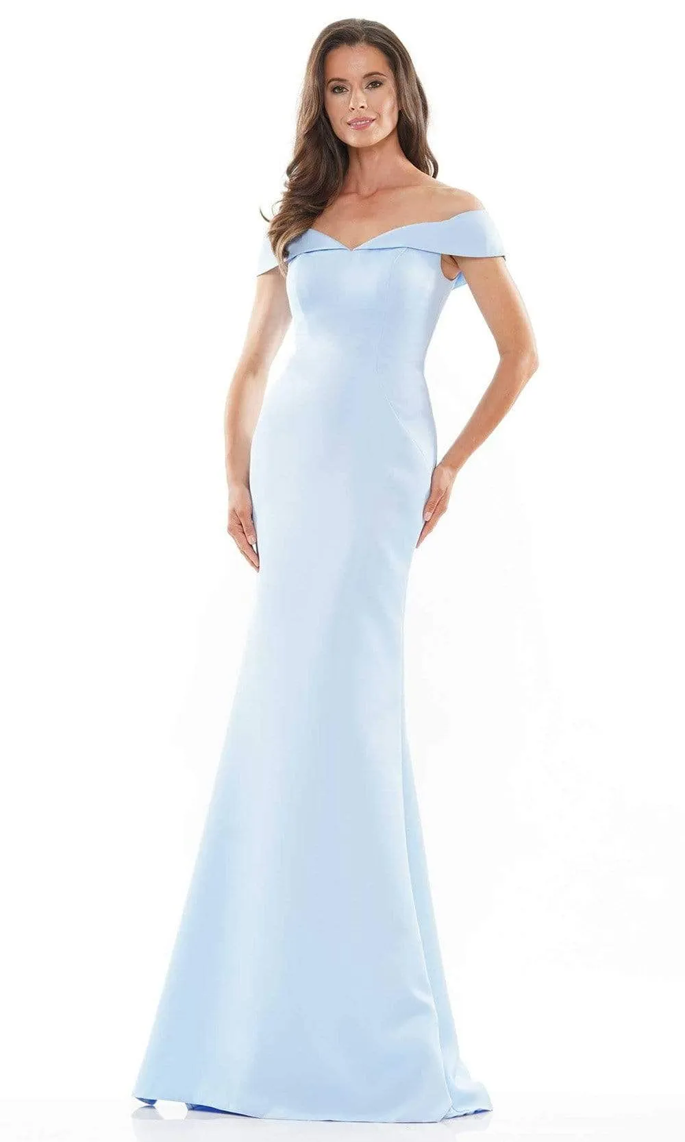 Marsoni by Colors - MV1153 Off-Shoulder Mermaid Evening Gown