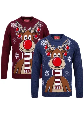 Men’s Christmas Novelty Jumper Reindeer Xmas Sweater