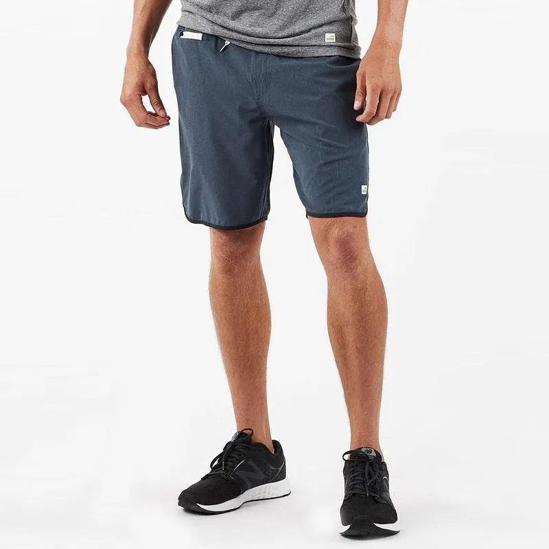 Men's Banks Short - Azure Linen Texture