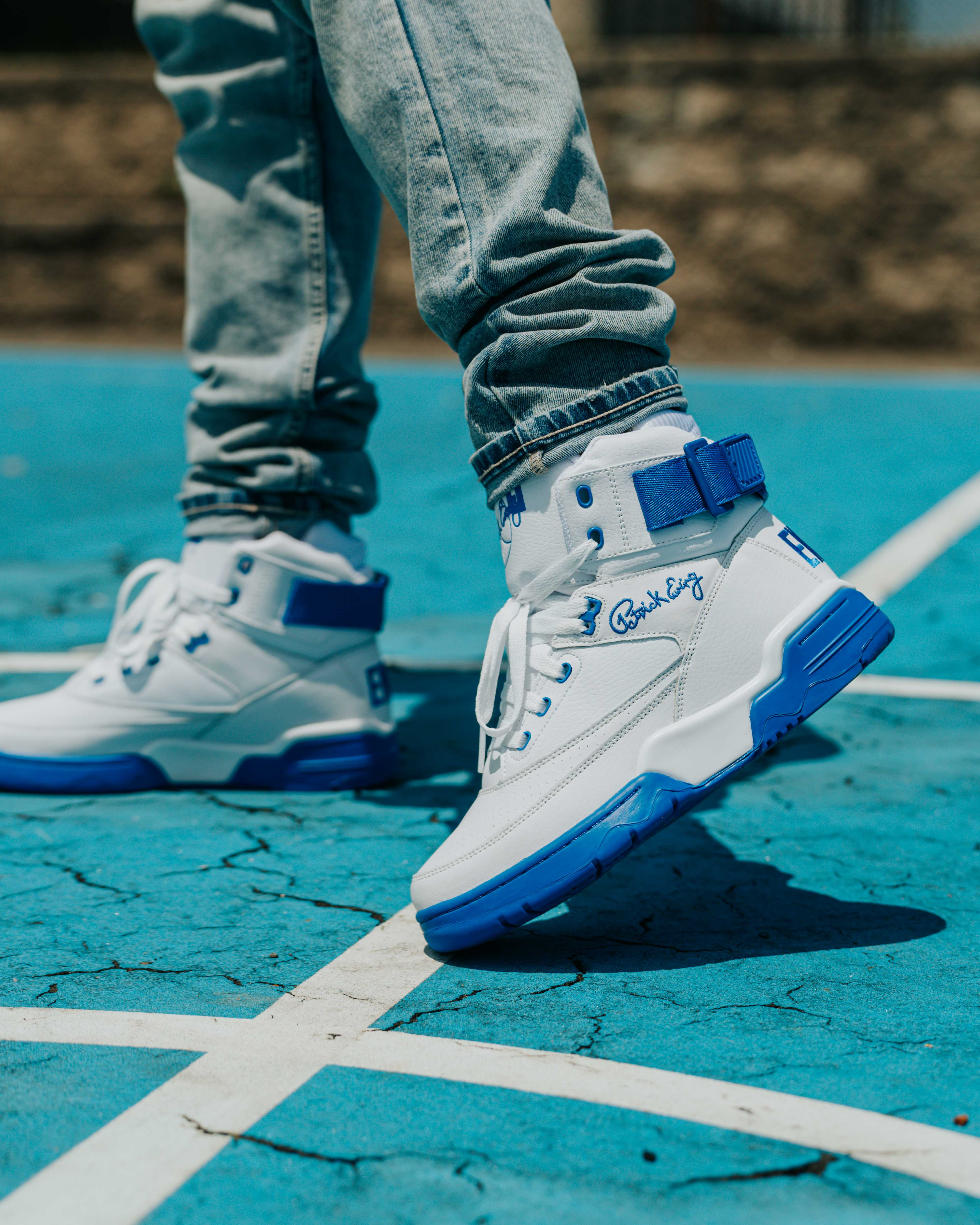 (Men's) Ewing Athletics 33 Hi OG White / Royal 1BM00554-150