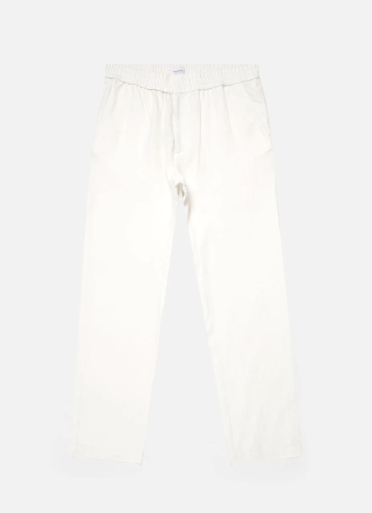 Men's Linen Drawstring Trouser in White