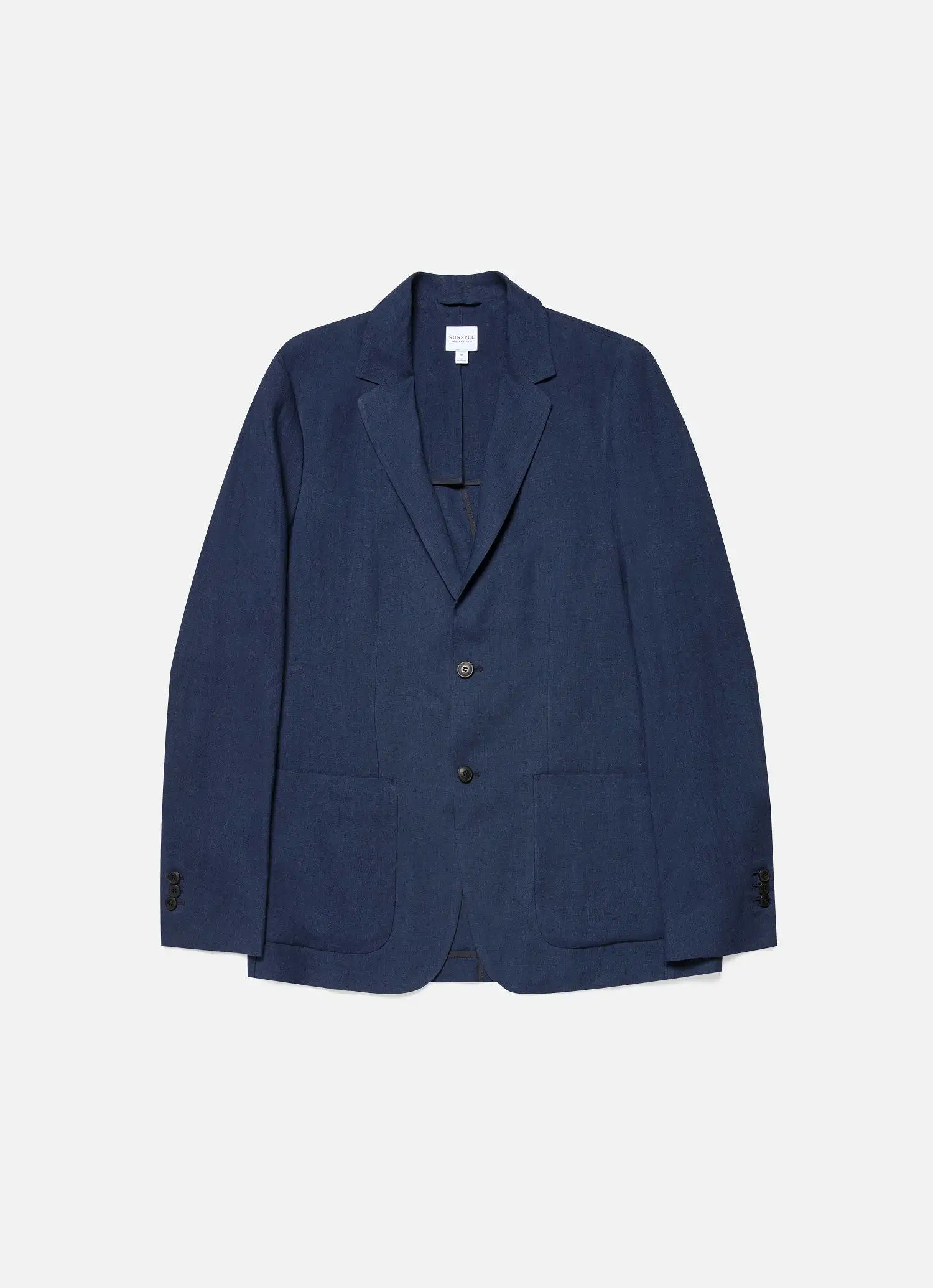 Men's Linen Two-Piece Suit in Navy