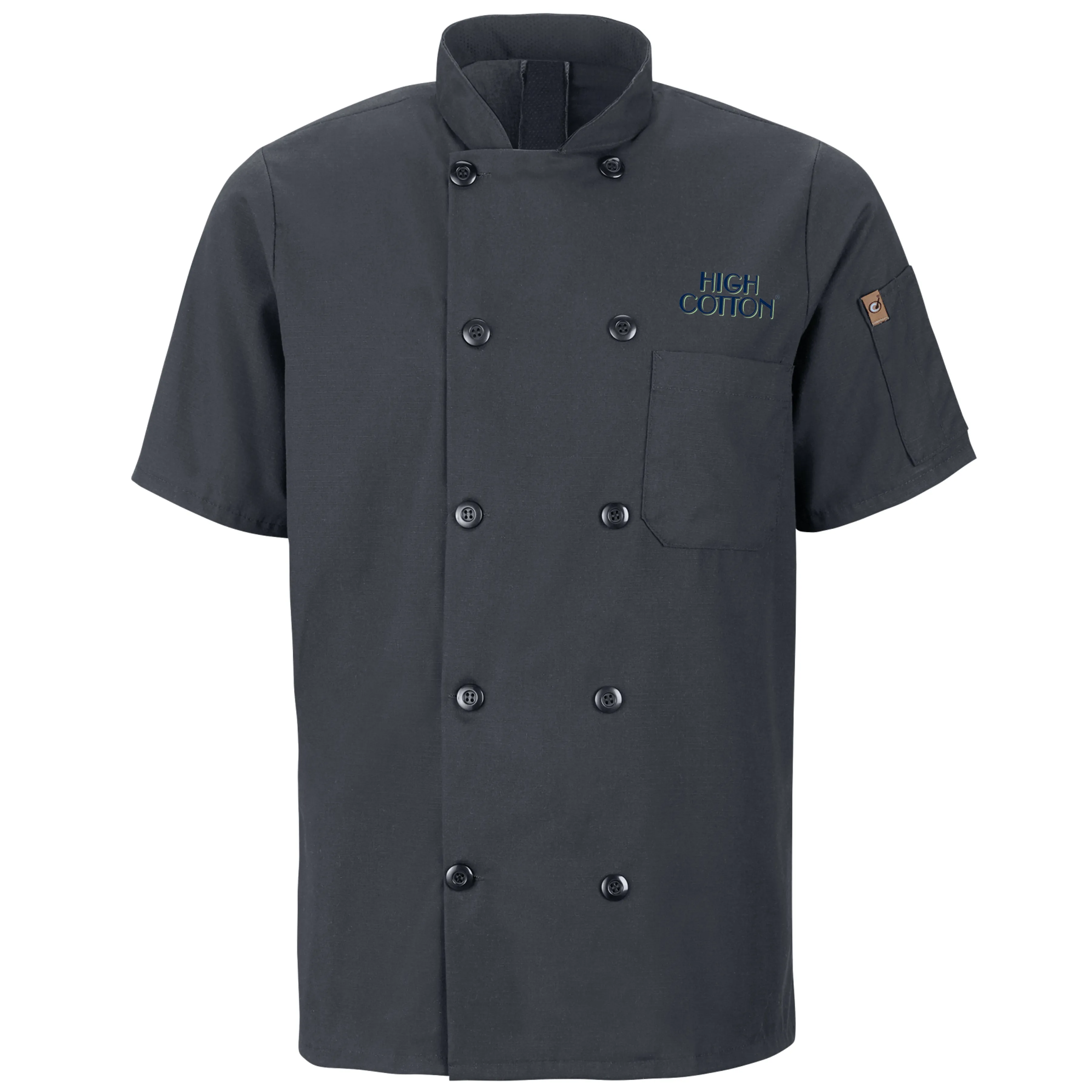 Men's Short Sleeve Chef Coat with OilBlok + MIMIX