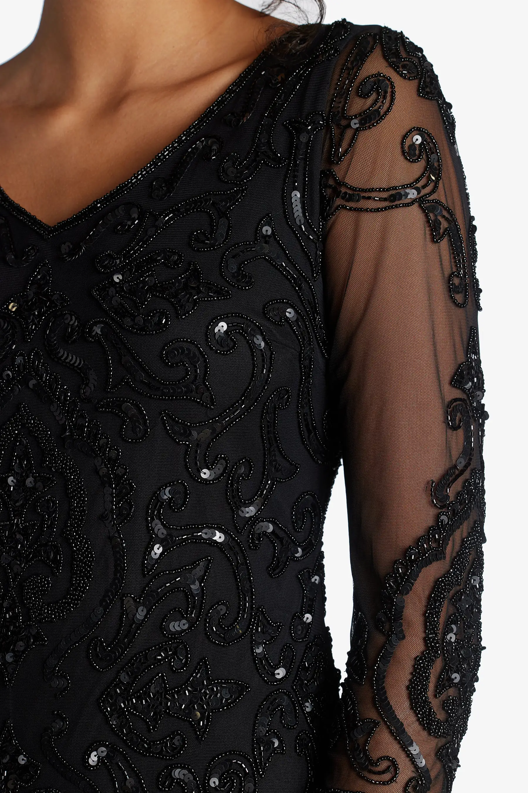 Midi Length Beaded Dress