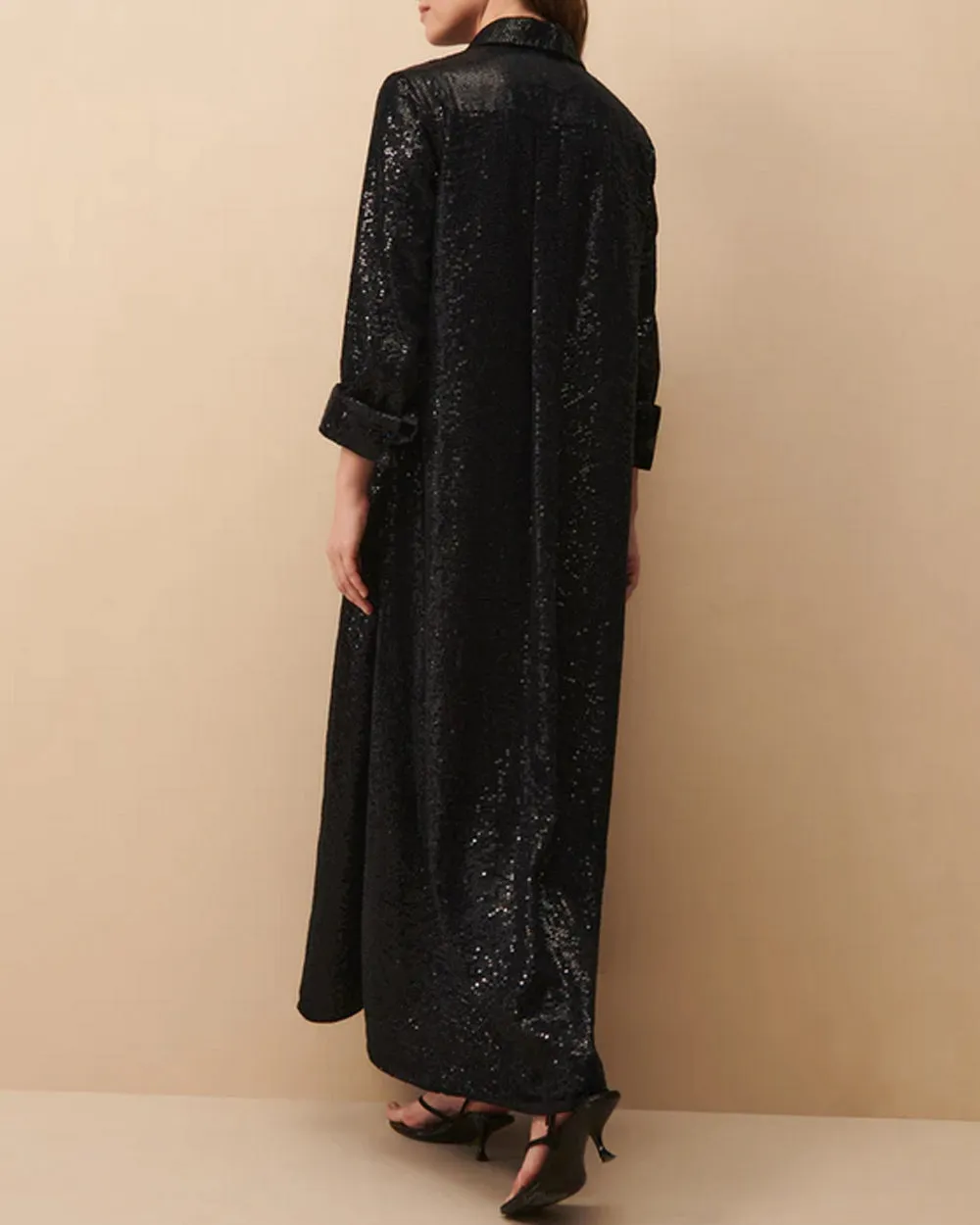 Midnight Sequin Jenny Gown