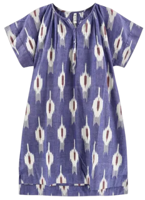 Mirth Night Dress, Nautical Ikat