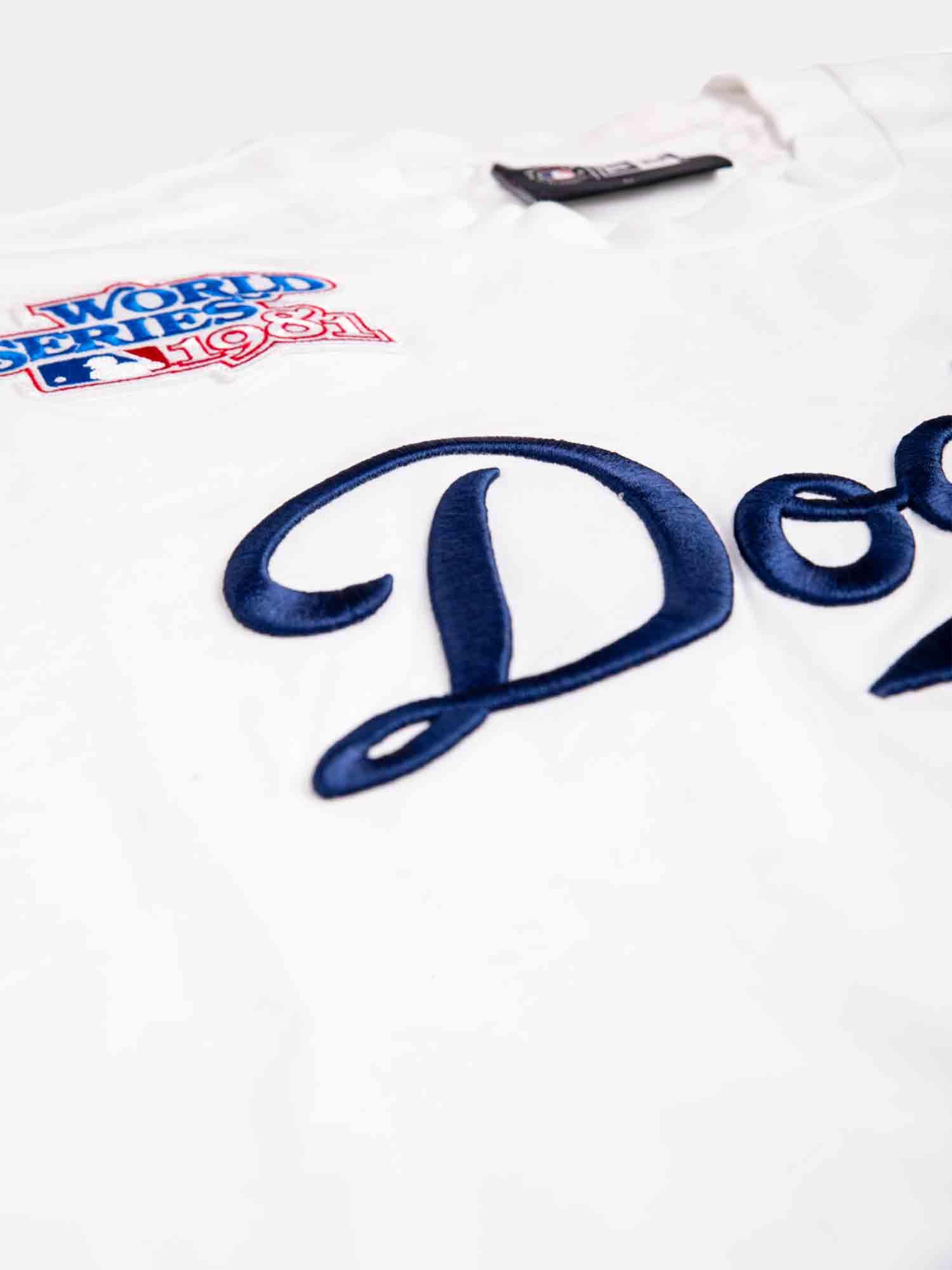 New Era Los Angeles Dodgers Embroidered Oversize Tee - White / Royal