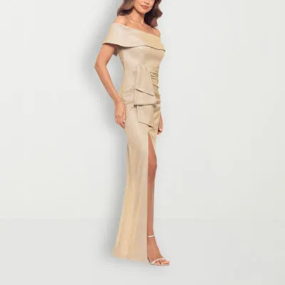 new!DJ Jaz Metallic Womens Evening Gown