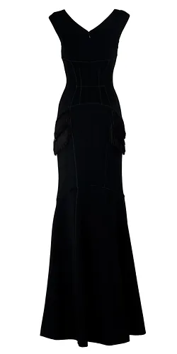 Niara Scuba Gown Black