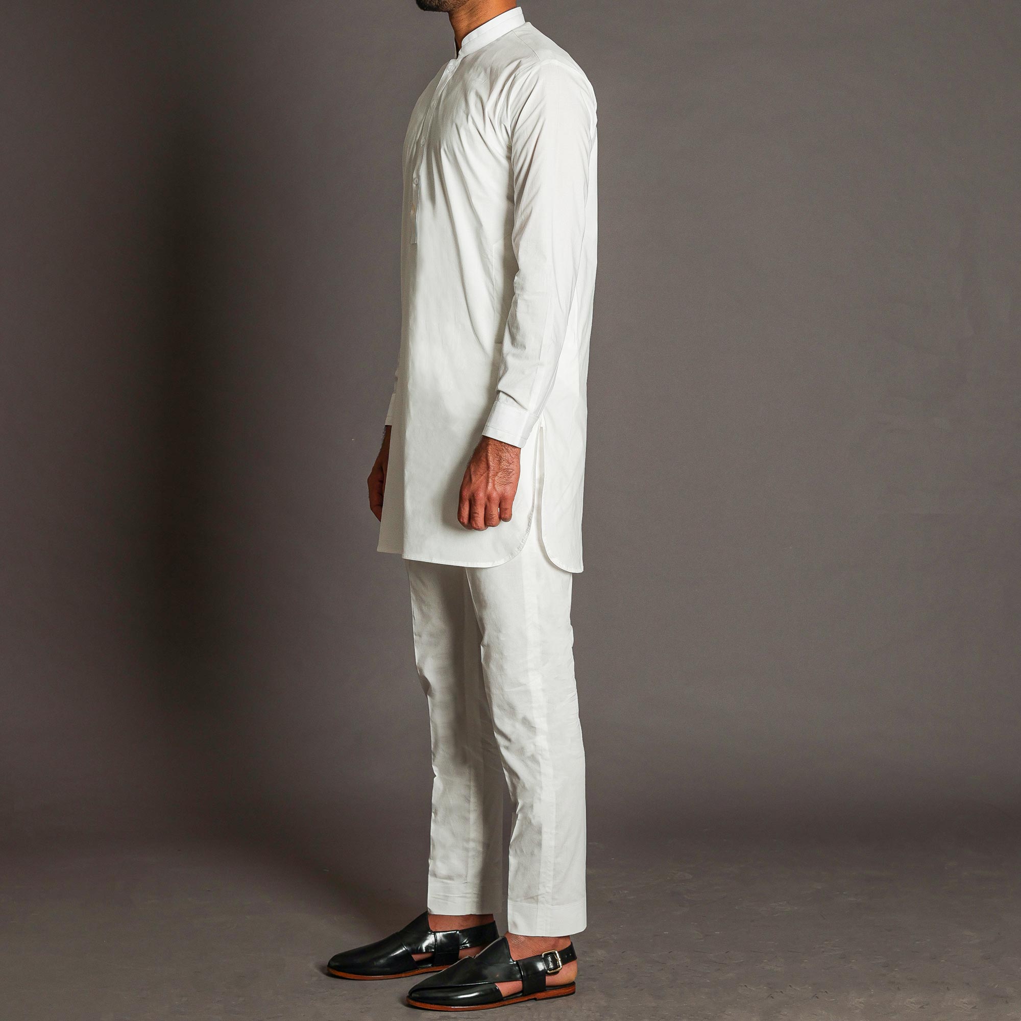 Off White Short Kurta