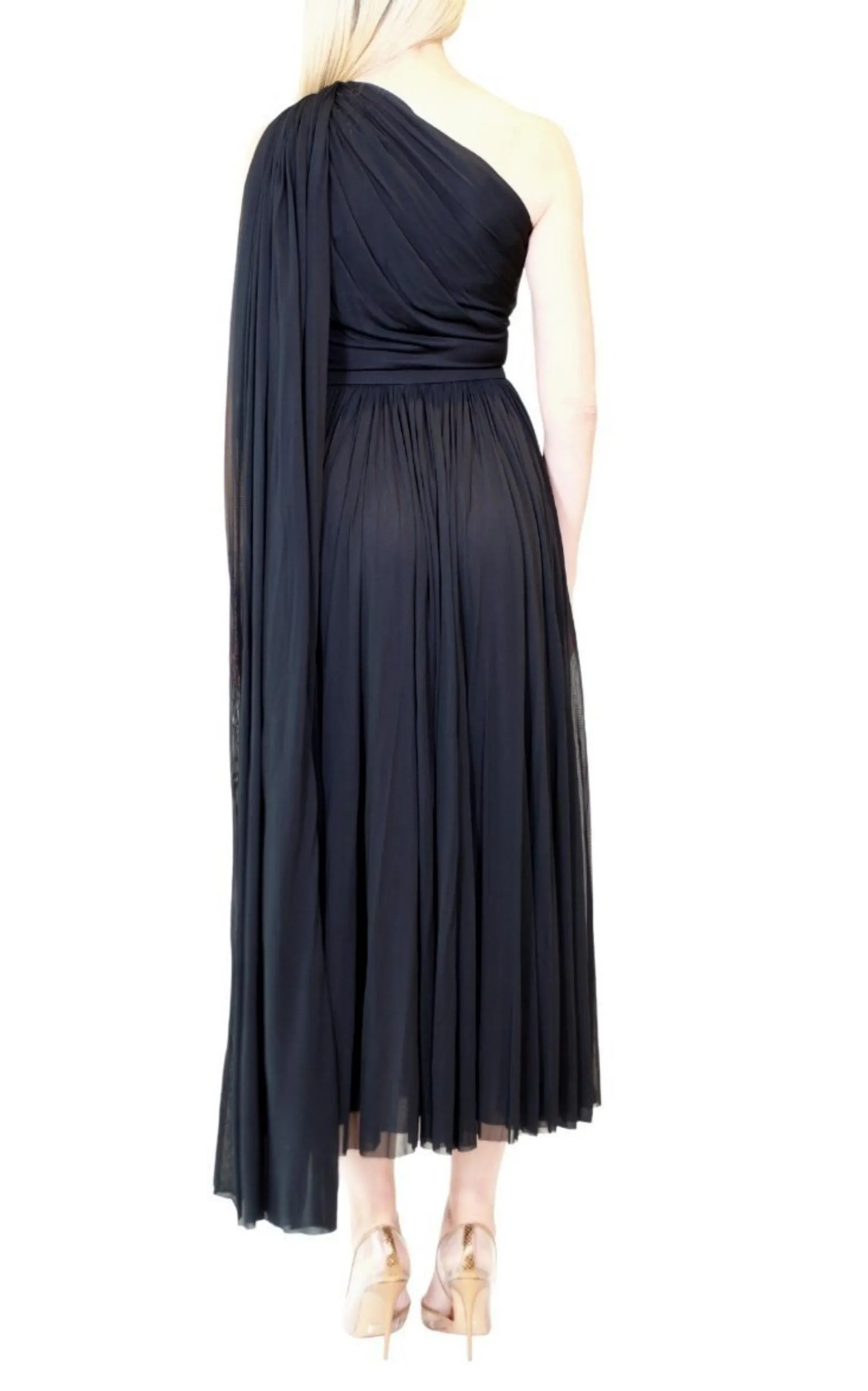 One-shoulder Evening Gown