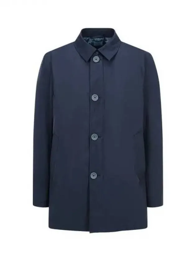 Overseas Station Season Big Chance 8 18 Men s Glossy Collar Single Coat Navy 270639