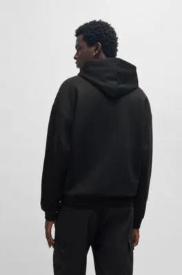 Oversized-fit hoodie in cotton terry with tonal logo