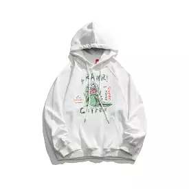 Painting Dinosaur Cotton Hoodie