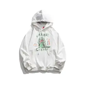 Painting Dinosaur Cotton Hoodie