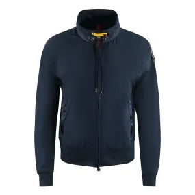 Parajumpers Sakito Ink Blue Zip Up Jumper