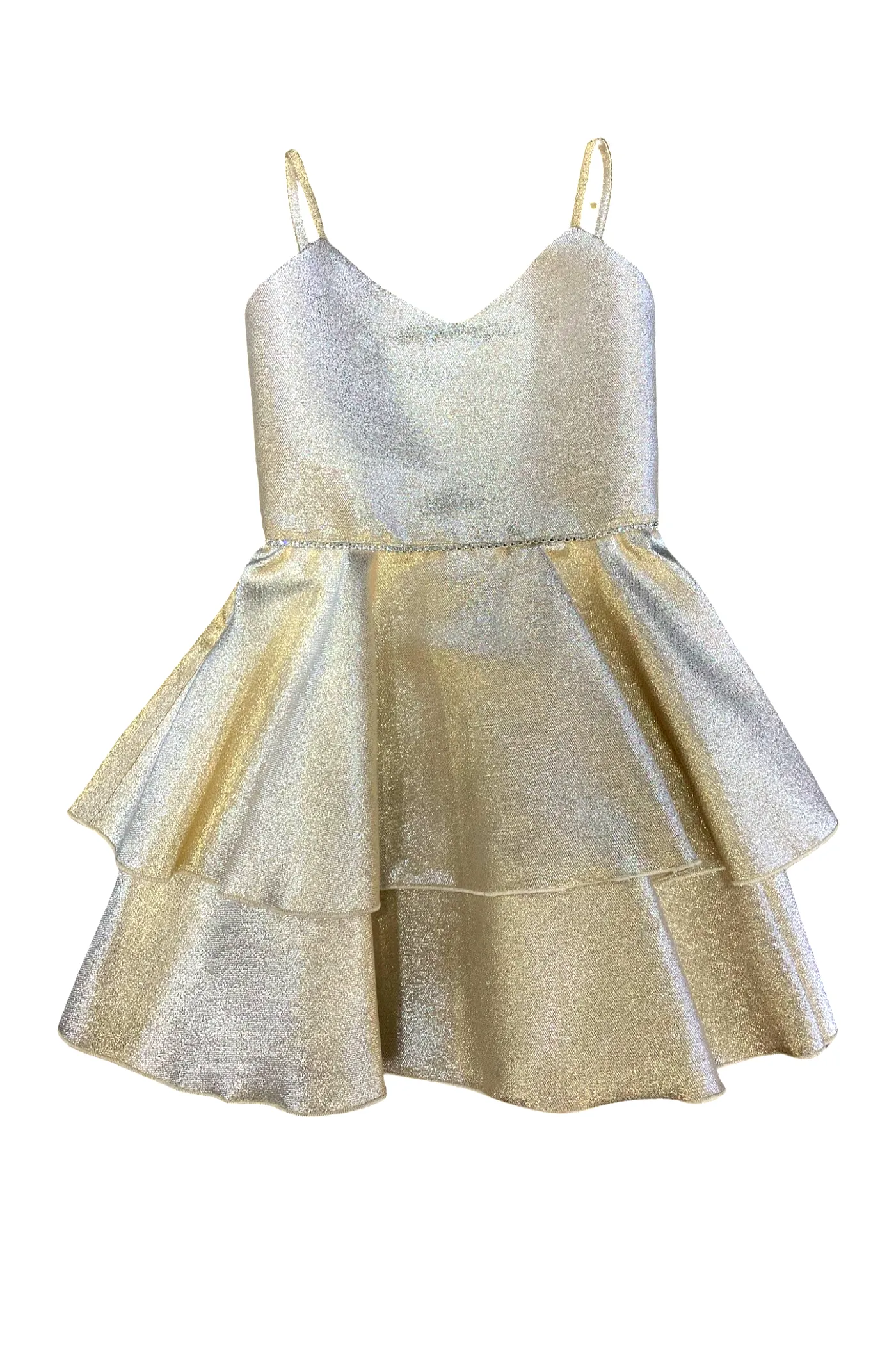 Platinum shimmer Tinsley dress