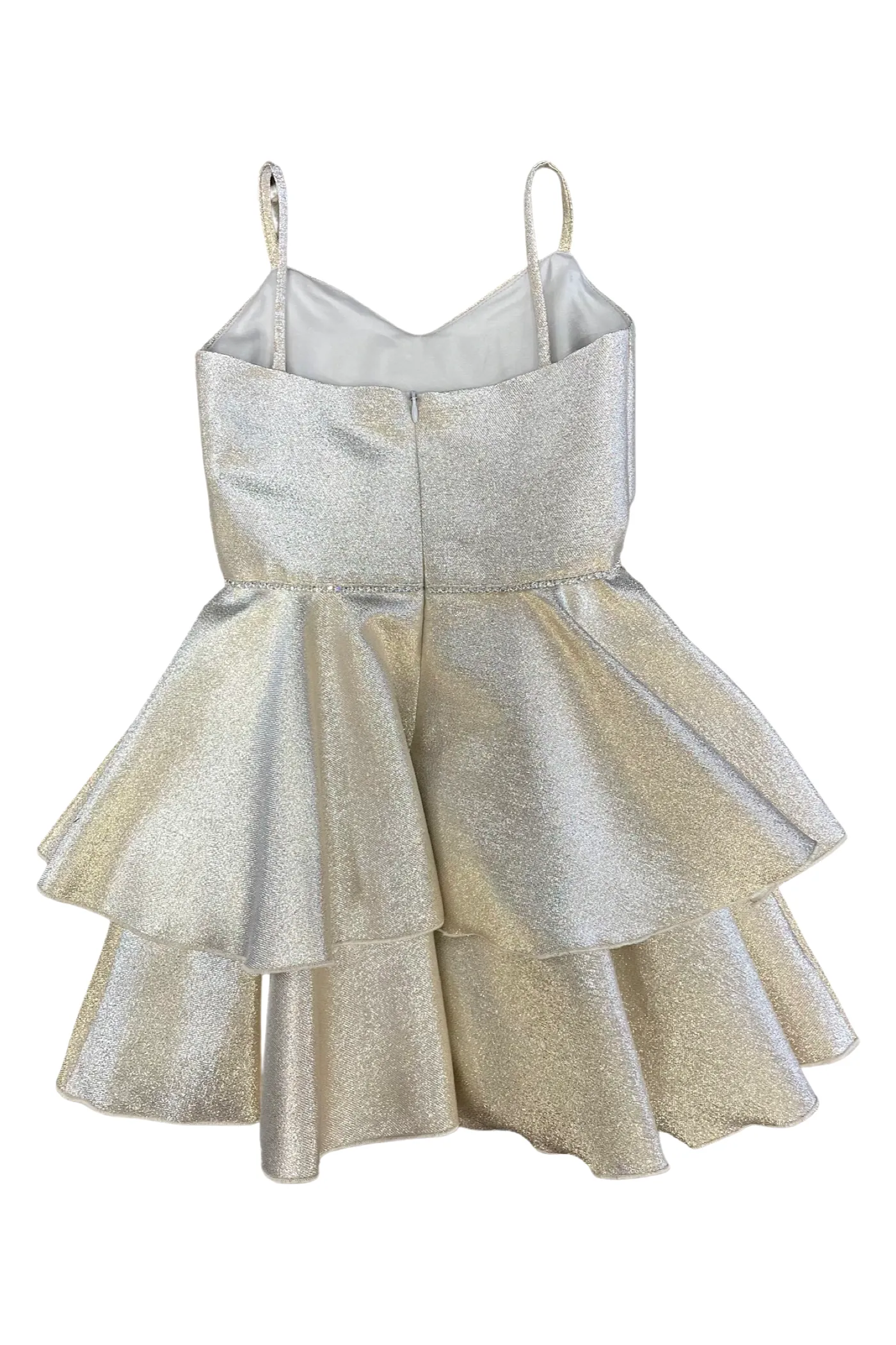 Platinum shimmer Tinsley dress