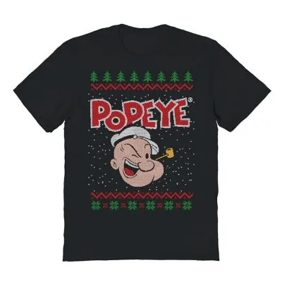 Popeye Xmas Pipe Holiday Christmas T-Shirt