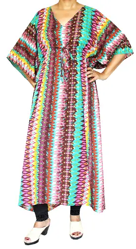 Printed Womens Caftan Evening Maxi Loungewear Kaftan