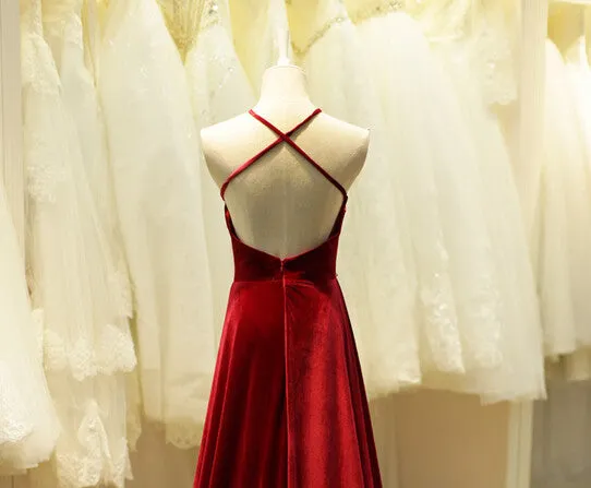 Red Simple Prom Dress | Long Evening Dress Formal Dress