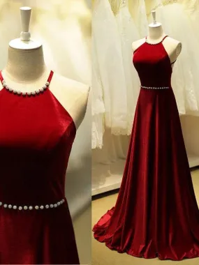 Red Simple Prom Dress | Long Evening Dress Formal Dress