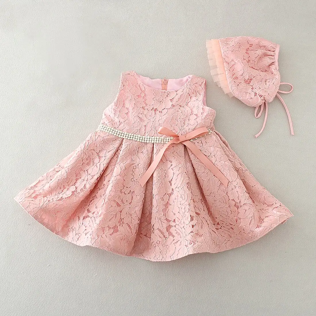 Rhinestone Christening Infant Dress