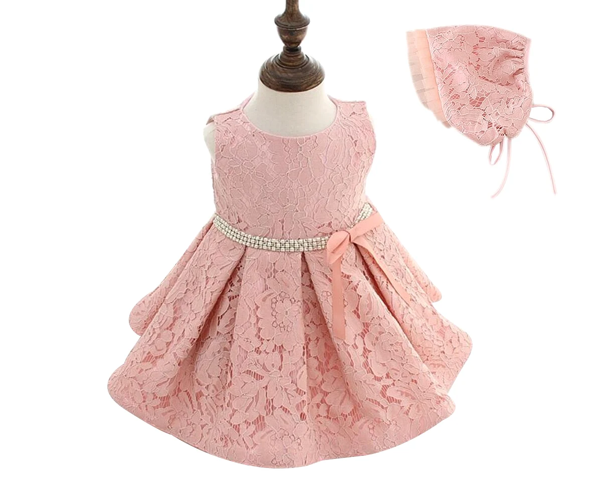 Rhinestone Christening Infant Dress