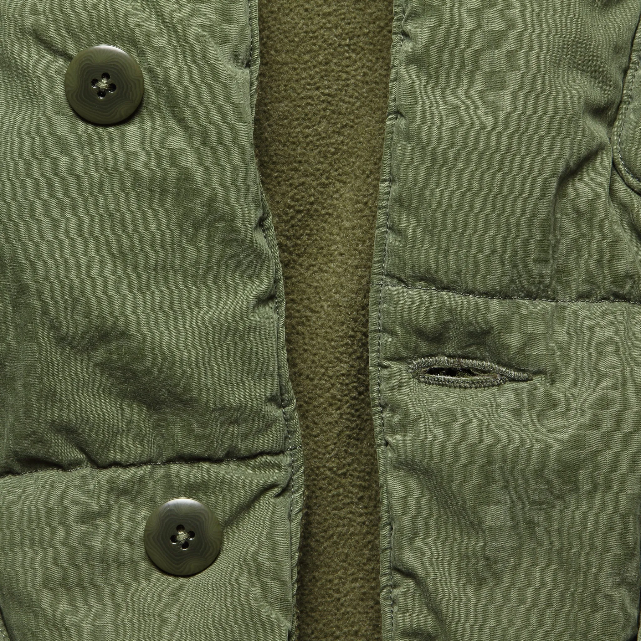 Ripstop Quilted Samu Coat - Khaki