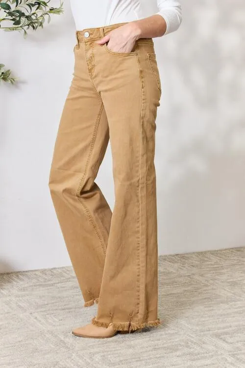 RISEN Jeans in Camel High Waist and Wide Leg