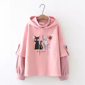 Sailor Moon Cat Hoodie AD12766