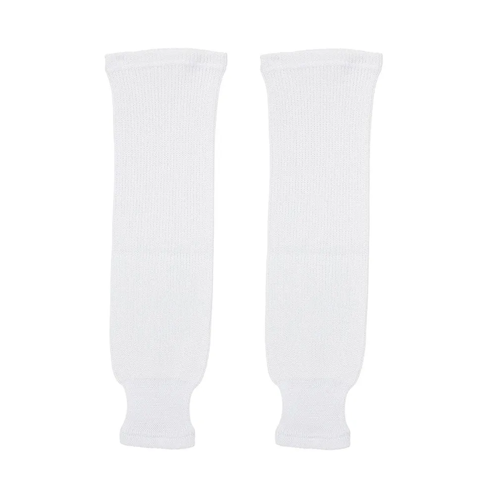 SHERWOOD 18 WHITE KNIT HOCKEY SOCKS