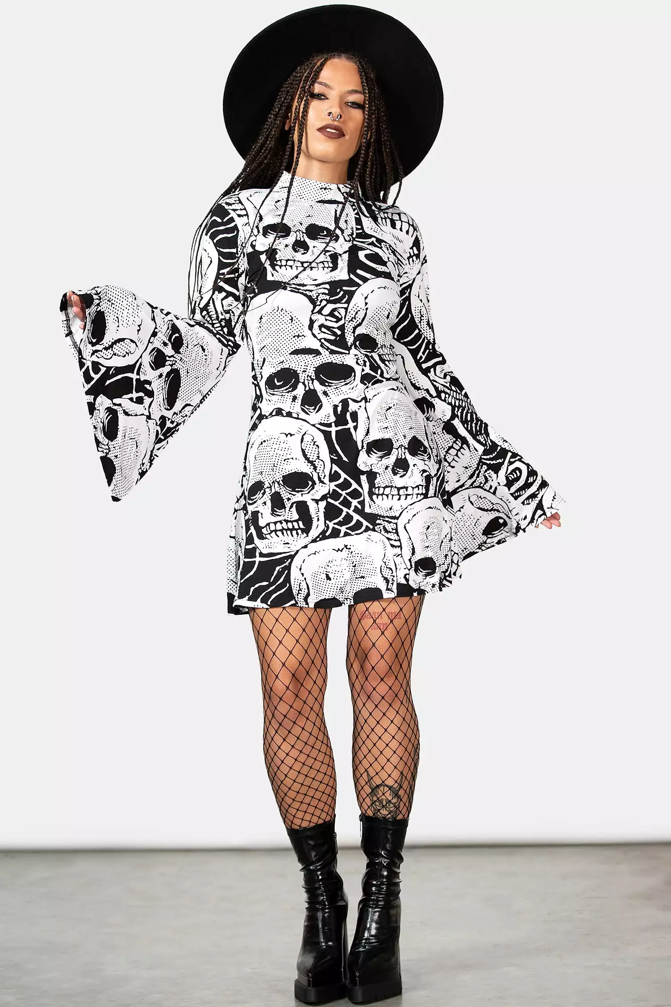 Skeleton Season Mini Dress