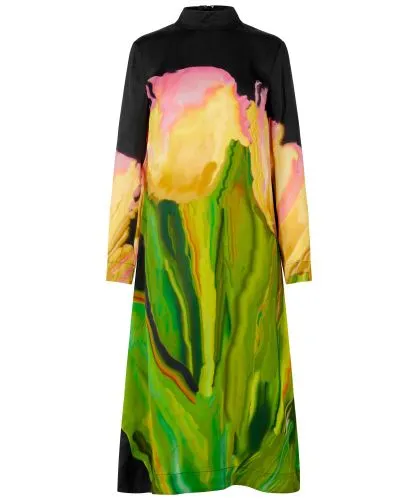 Stine Goya Millie Night Tulips Midi Dress | Jules B