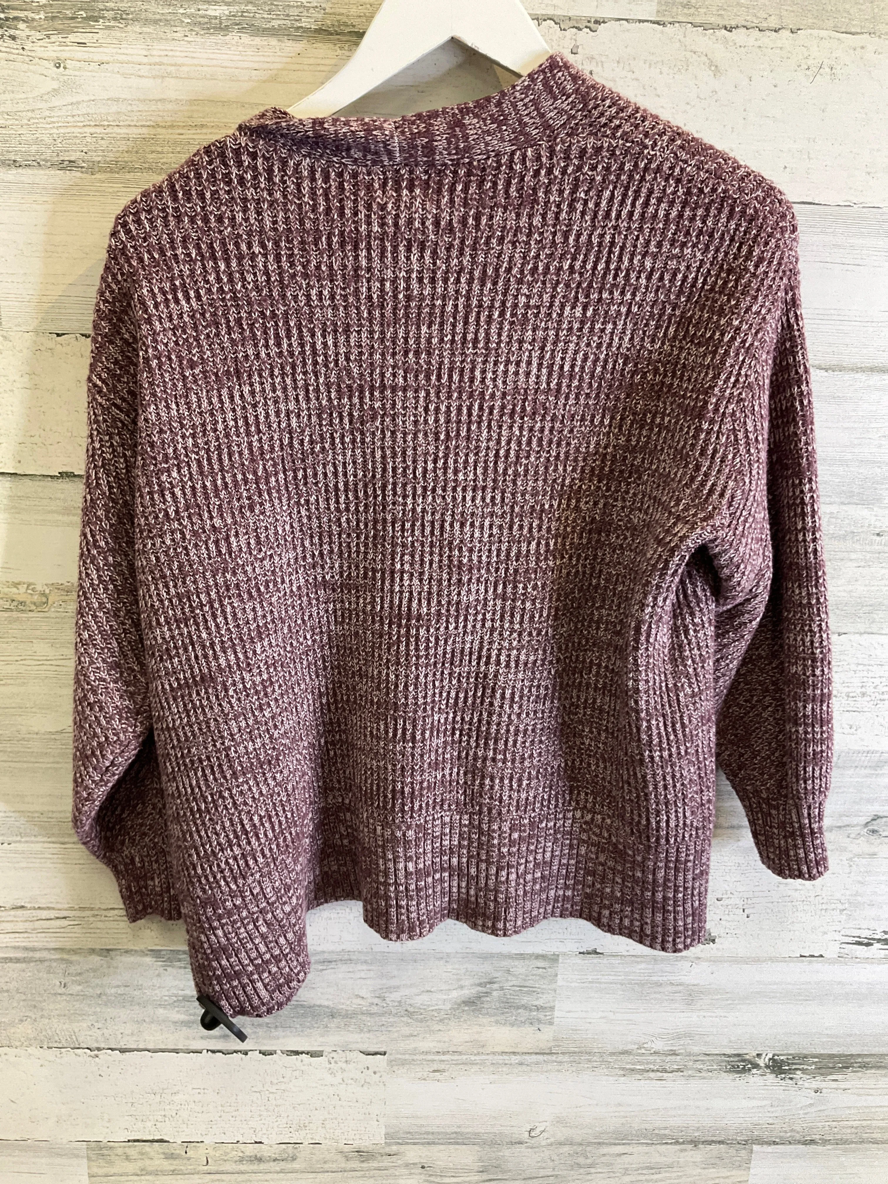 Sweater Cardigan By A New Day In Purple, Size: Xs