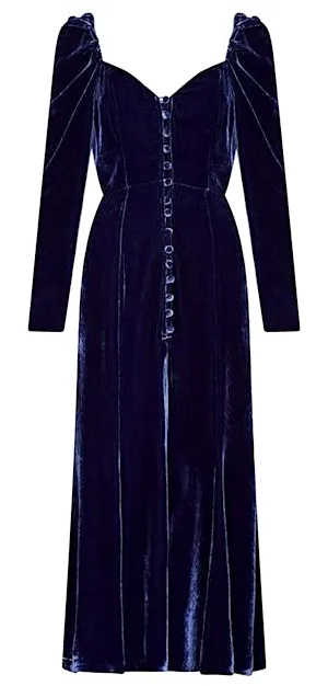 Sydney Silk Velvet Dress