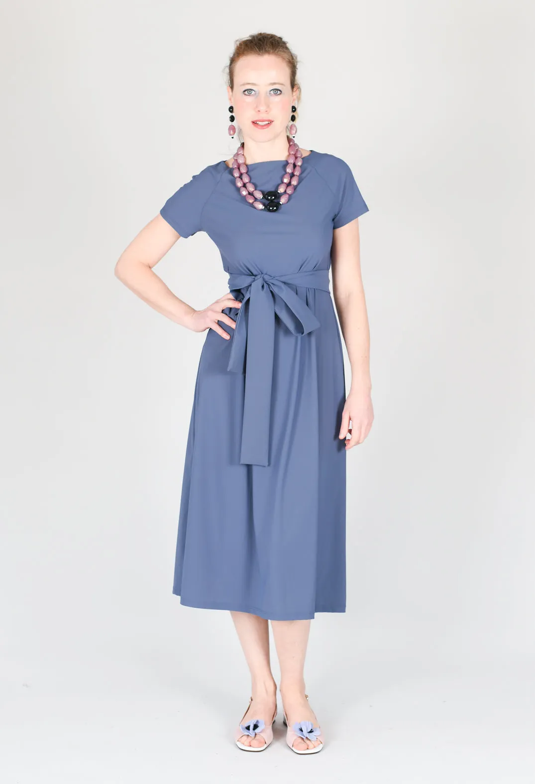 T-Shirt Dress in Midnight Blue